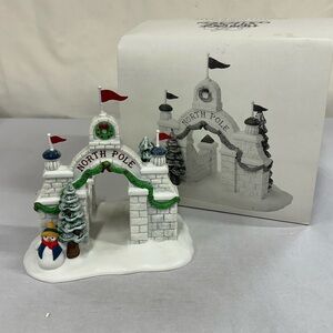 Vintage Heritage Village Collection “North Pole Gate” Village Accessory